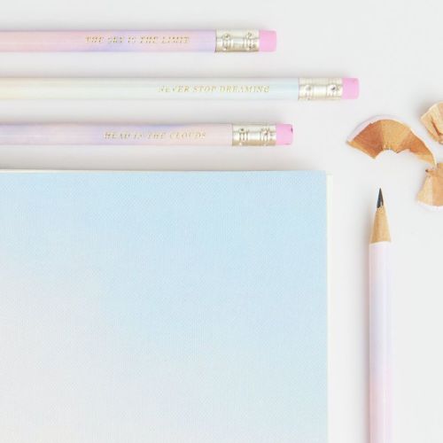 Paper Poetry Bleistift-Set Himmel 4 Stück